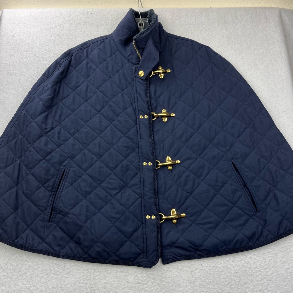 Lauren Ralph Lauren Quilted Cape Blue Size L